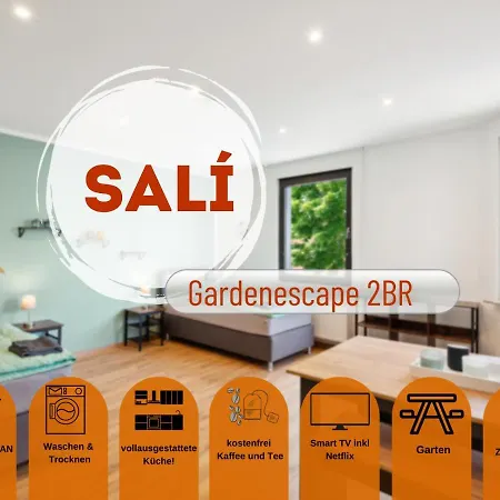 Apartment Sali - 2br, 4 Beds, Tv, Kitchen And Gardenspace Kleve (Dusseldorf)